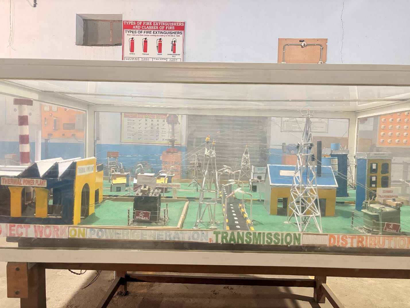 Electrical power project model in lab